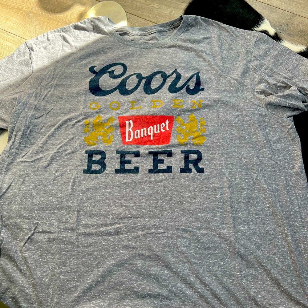Coors Banquet beer shirt